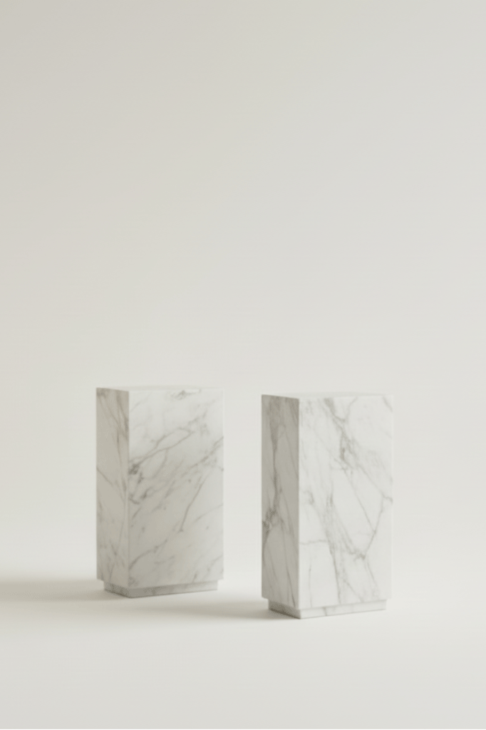 Somerset Rectangular Marble Pedestal