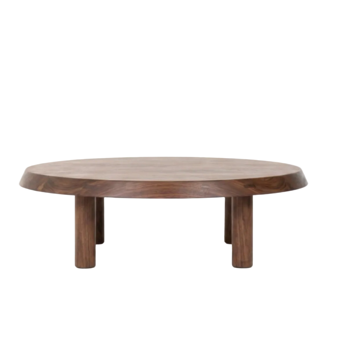 white-bg sora walnut coffee table